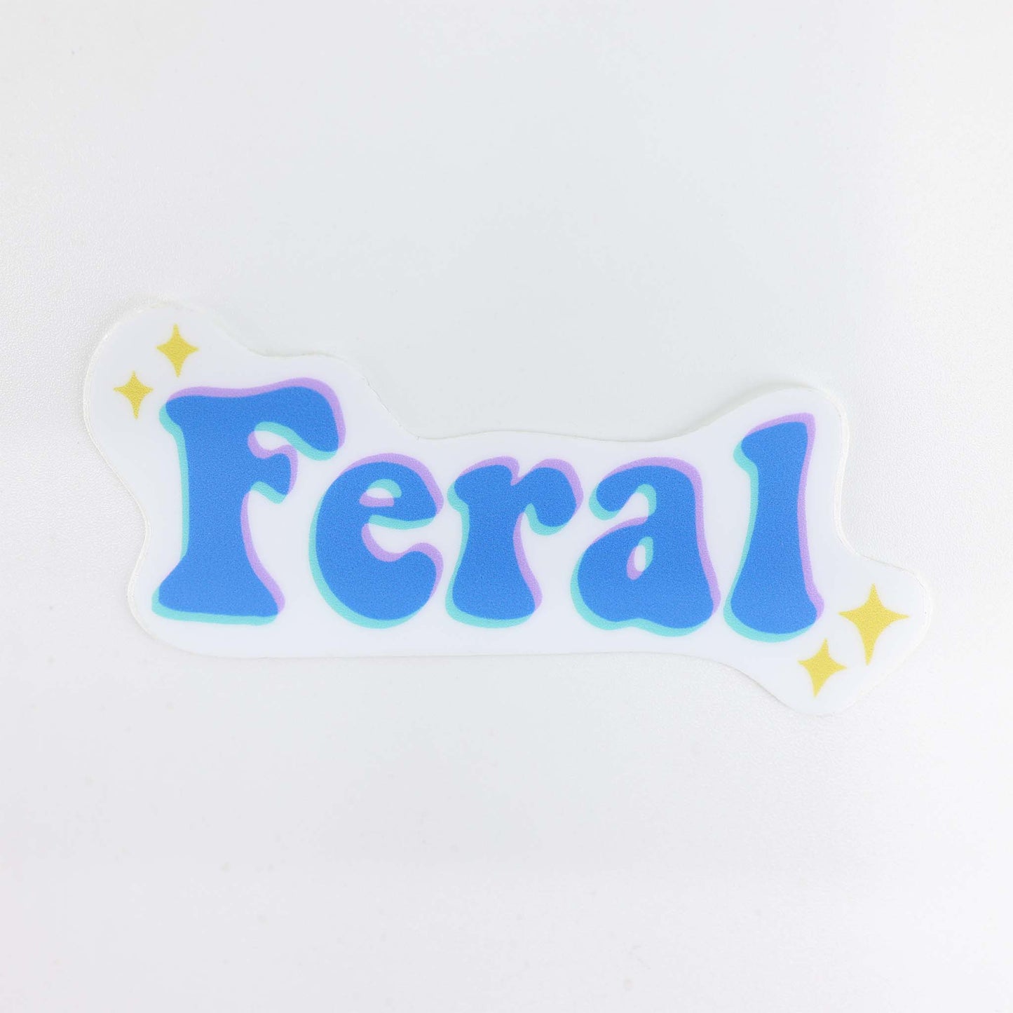 "Feral" Text — Vinyl Sticker