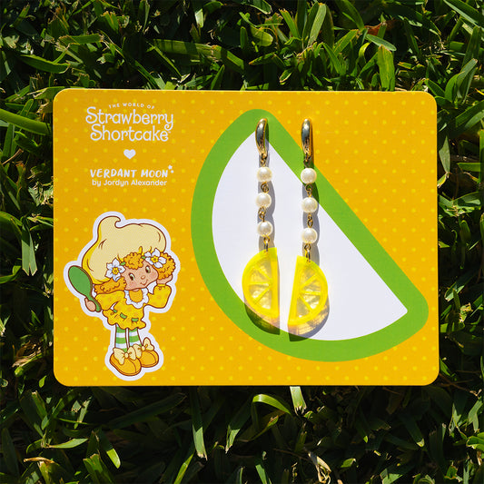 Lemon Meringue Earrings — Strawberry Shortcake Collection