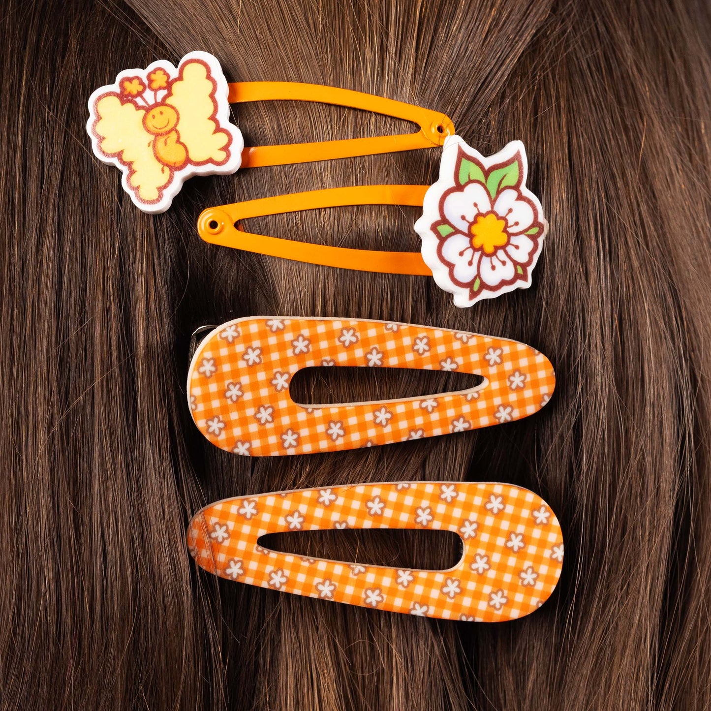 Orange Blossom Hair Clips — Strawberry Shortcake Collection