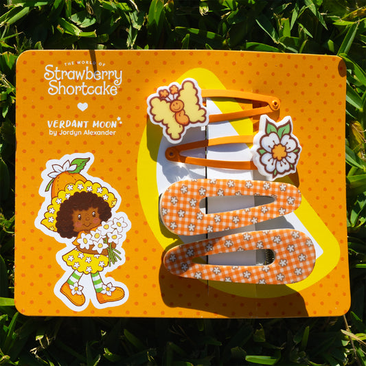 Orange Blossom Hair Clips — Strawberry Shortcake Collection