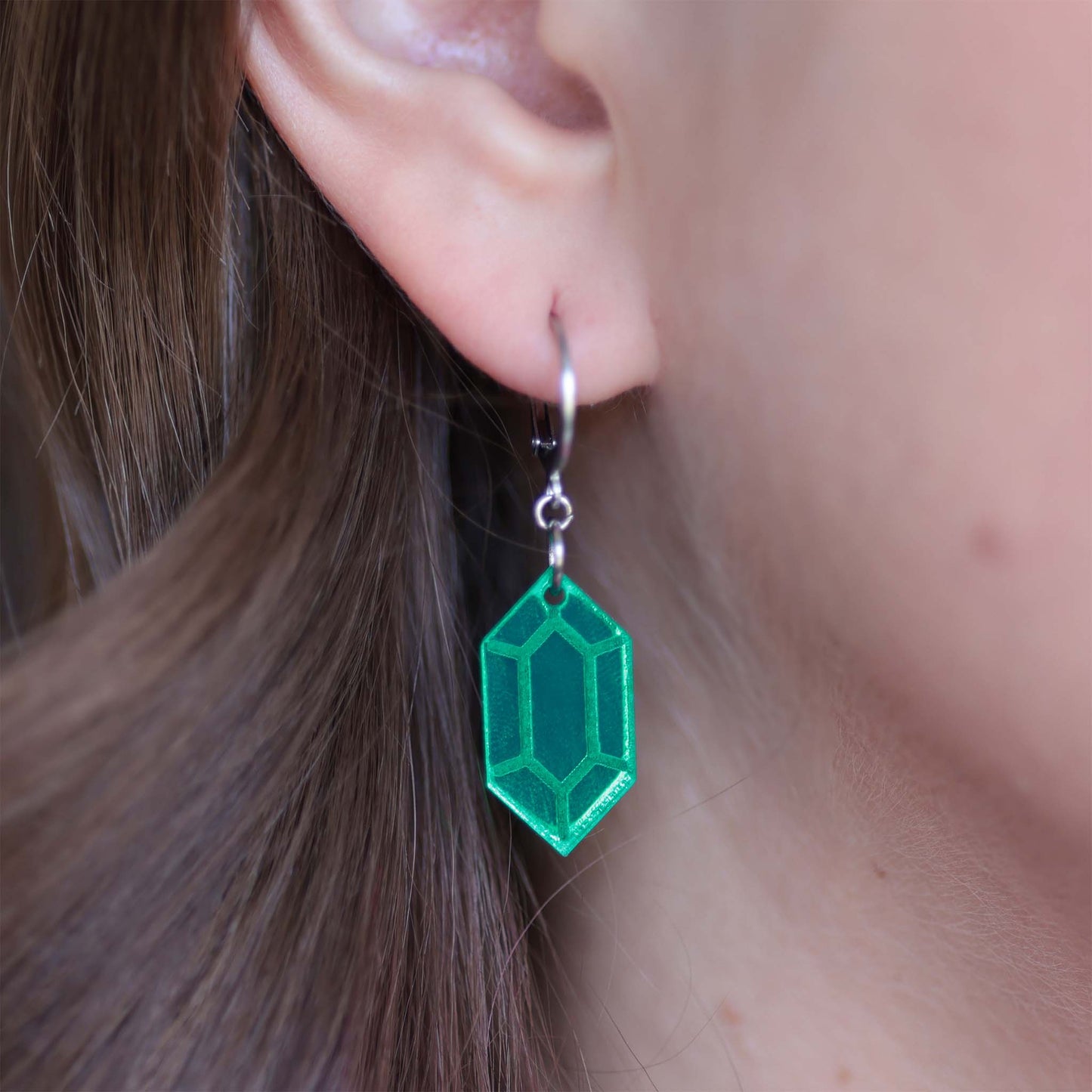 Rupee Gem — Acrylic Earrings