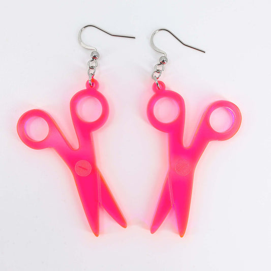 Scissors - Acrylic Earrings, Neon