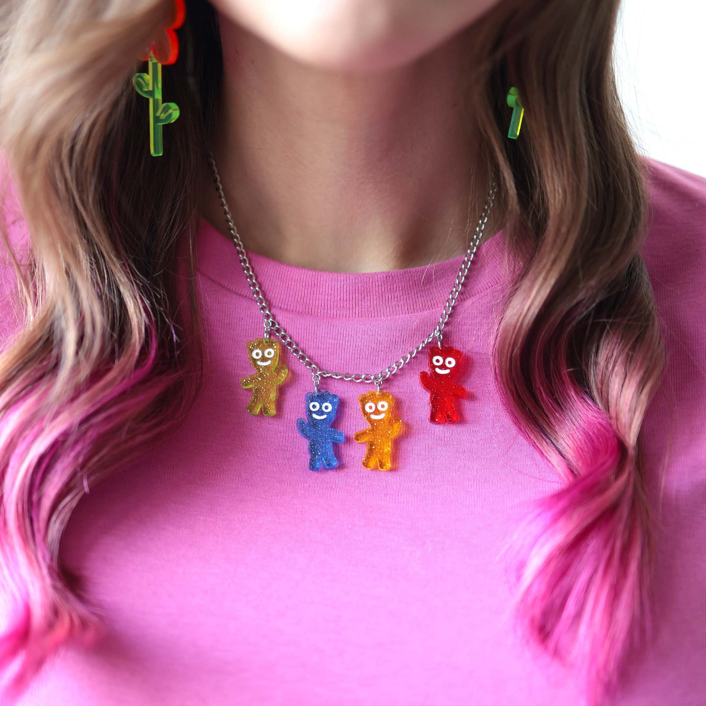 Sour Patch Kids — Acrylic Necklace