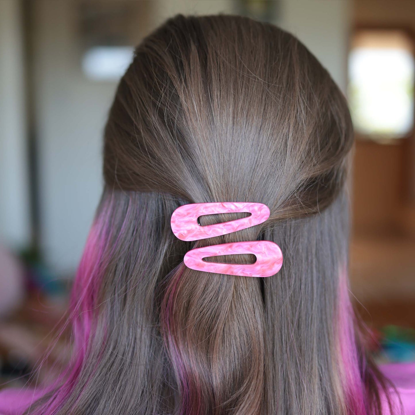 Swirl Hair Clips — Ocean, Pink Potion, Deep Sea, Purple Agate