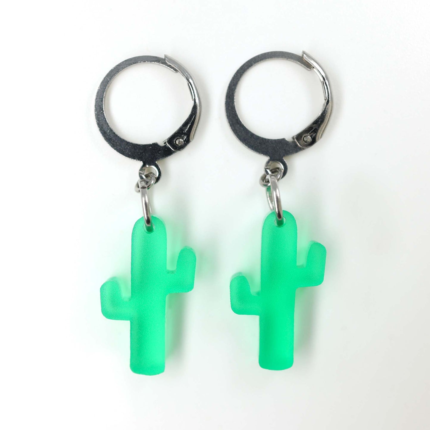 Tiny Cacti — Acrylic Earrings