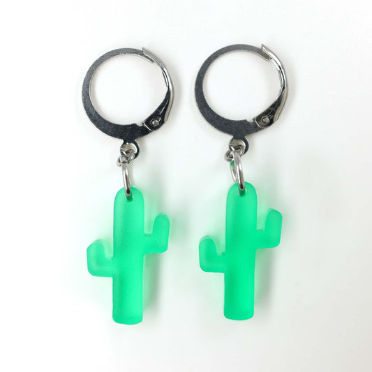 Tiny Cacti — Acrylic Earrings