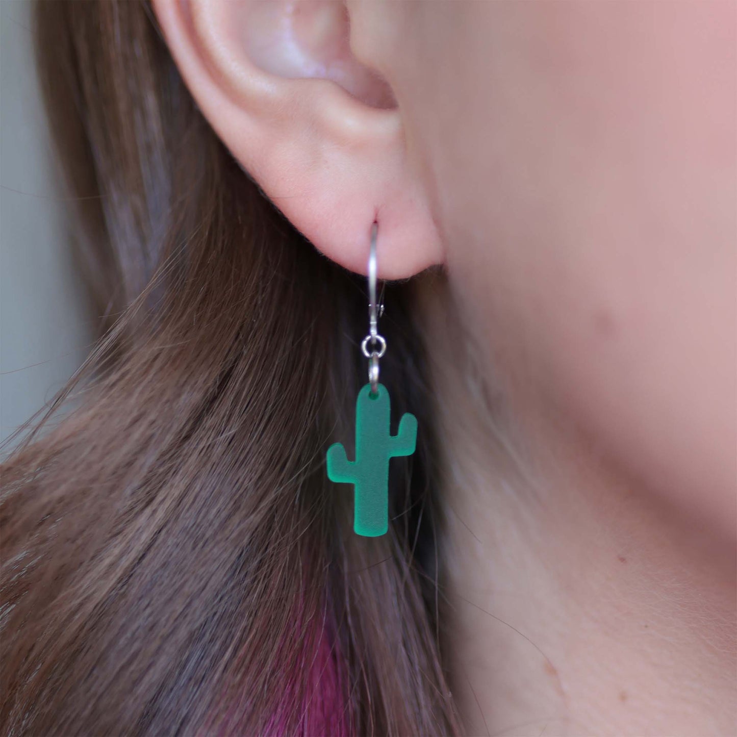 Tiny Cacti — Acrylic Earrings